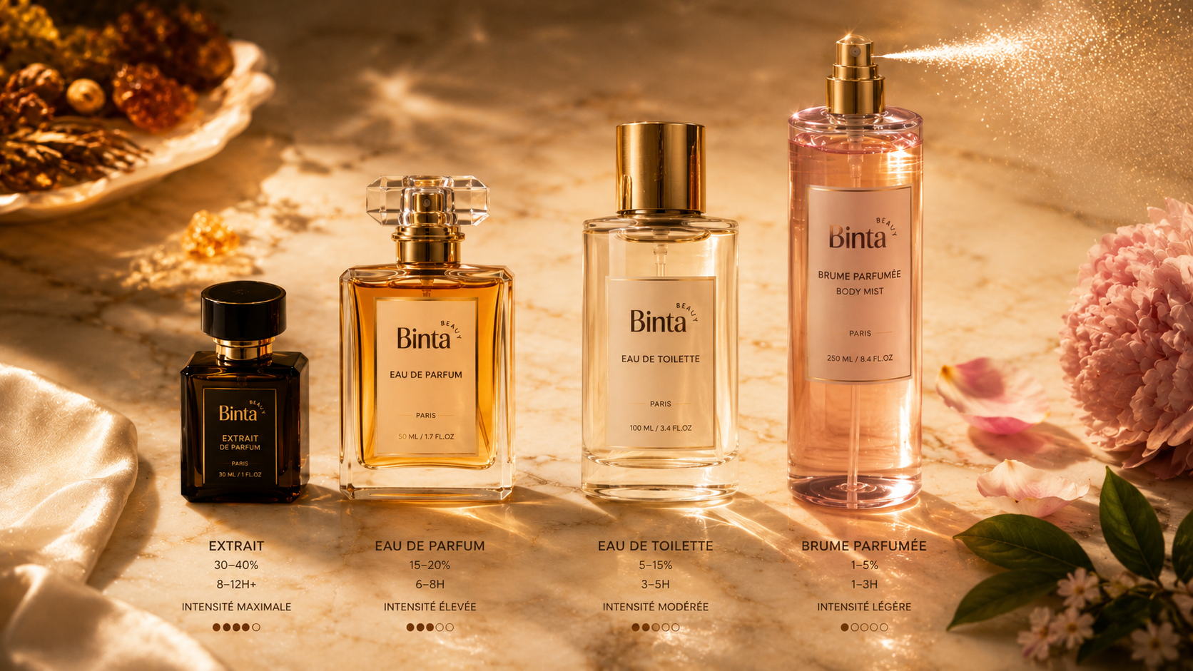Différence entre parfum, brume et body mist : tout comprendre en 5 minutes