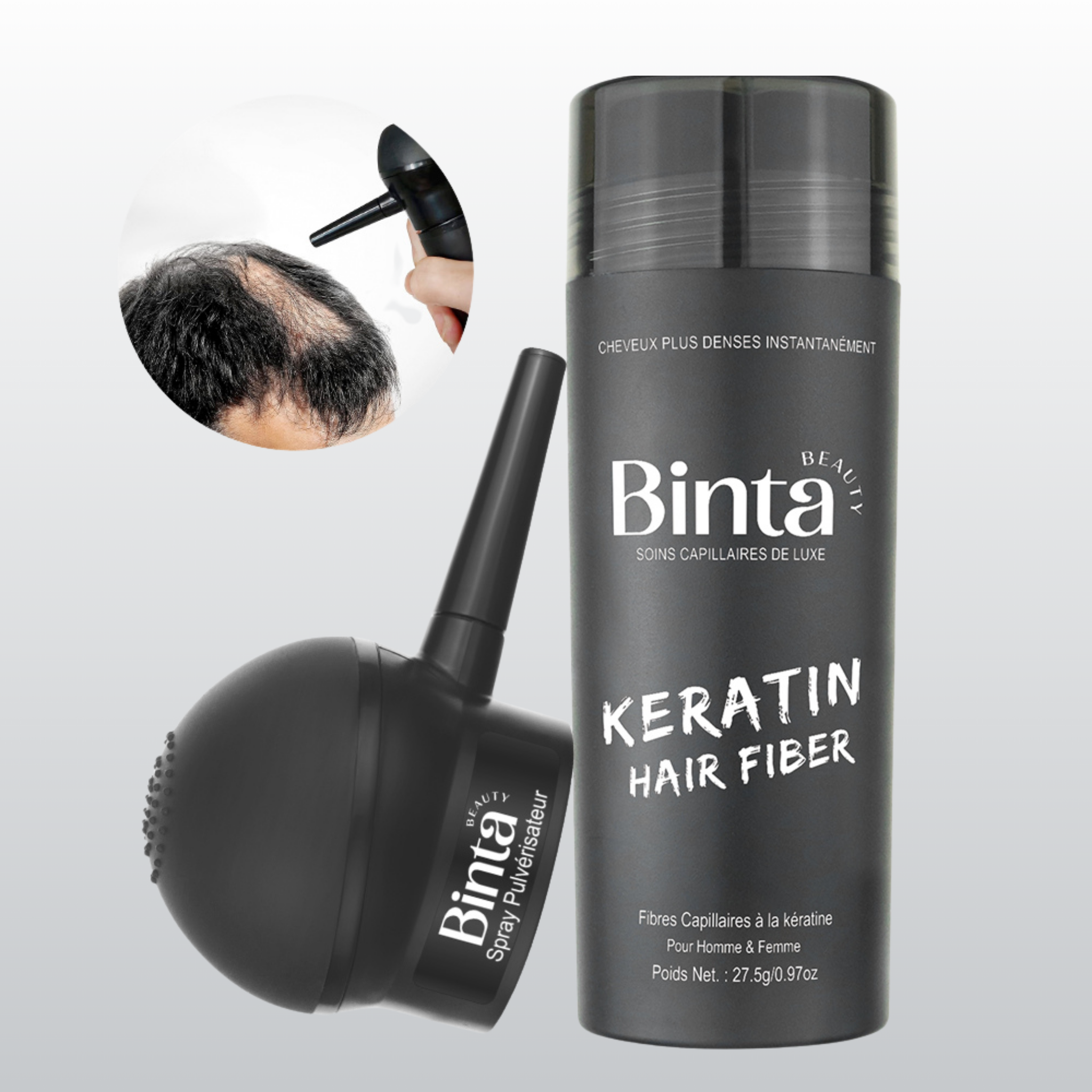 BintaBeauty Fibres Capillaires Densifiantes