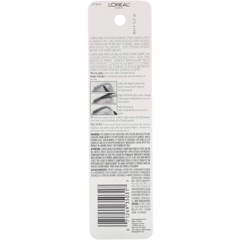 Crayon Sourcil - Brow Stylist Shape & Fill - L'Oreal Paris