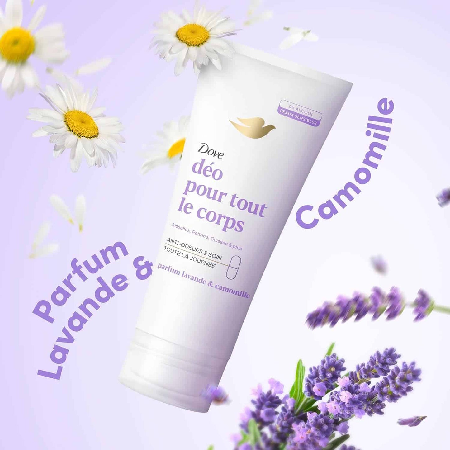 Dove Déodorant Crème 0% Alcool Lavande et Camomille | BintaBeauty