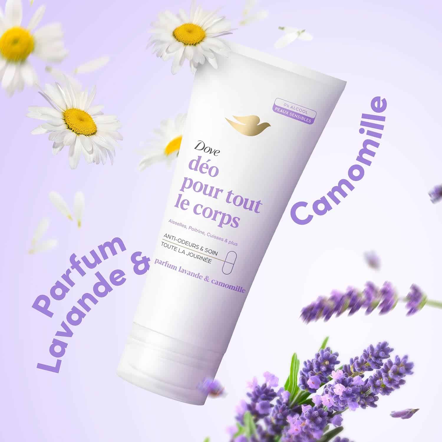 Dove Déodorant Crème 0% Alcool Lavande et Camomille | BintaBeauty