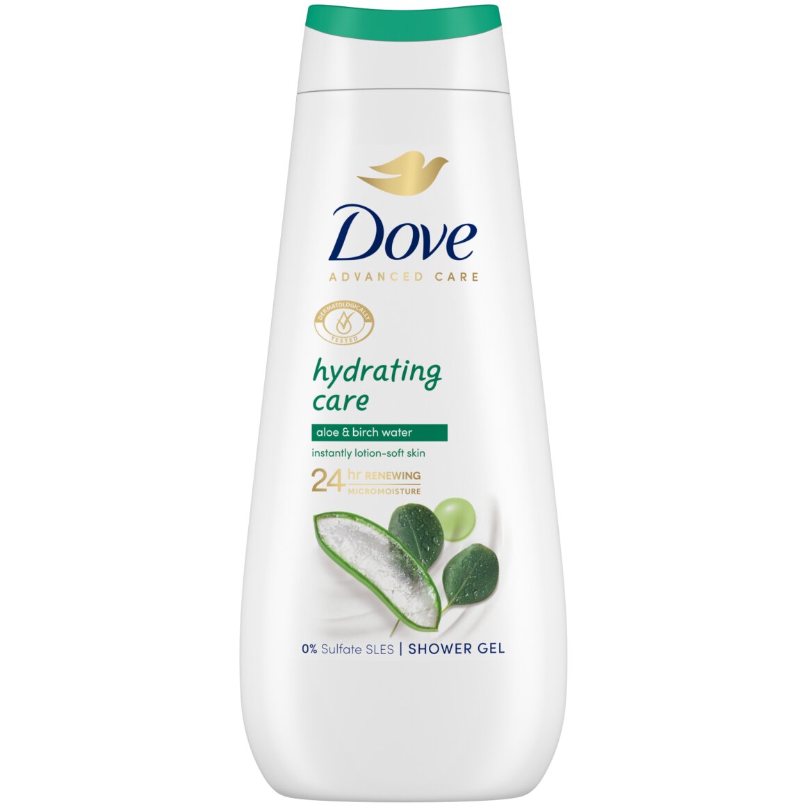 Dove Gel douche hydratant Aloe - Shower Advanced Hydrating - 400 ml