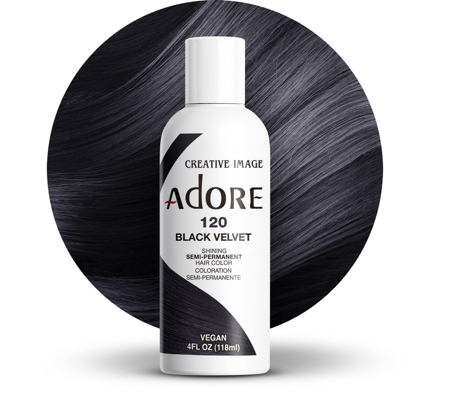 Adore Shining Semipermanent Hair Colour 120 Black Velvet