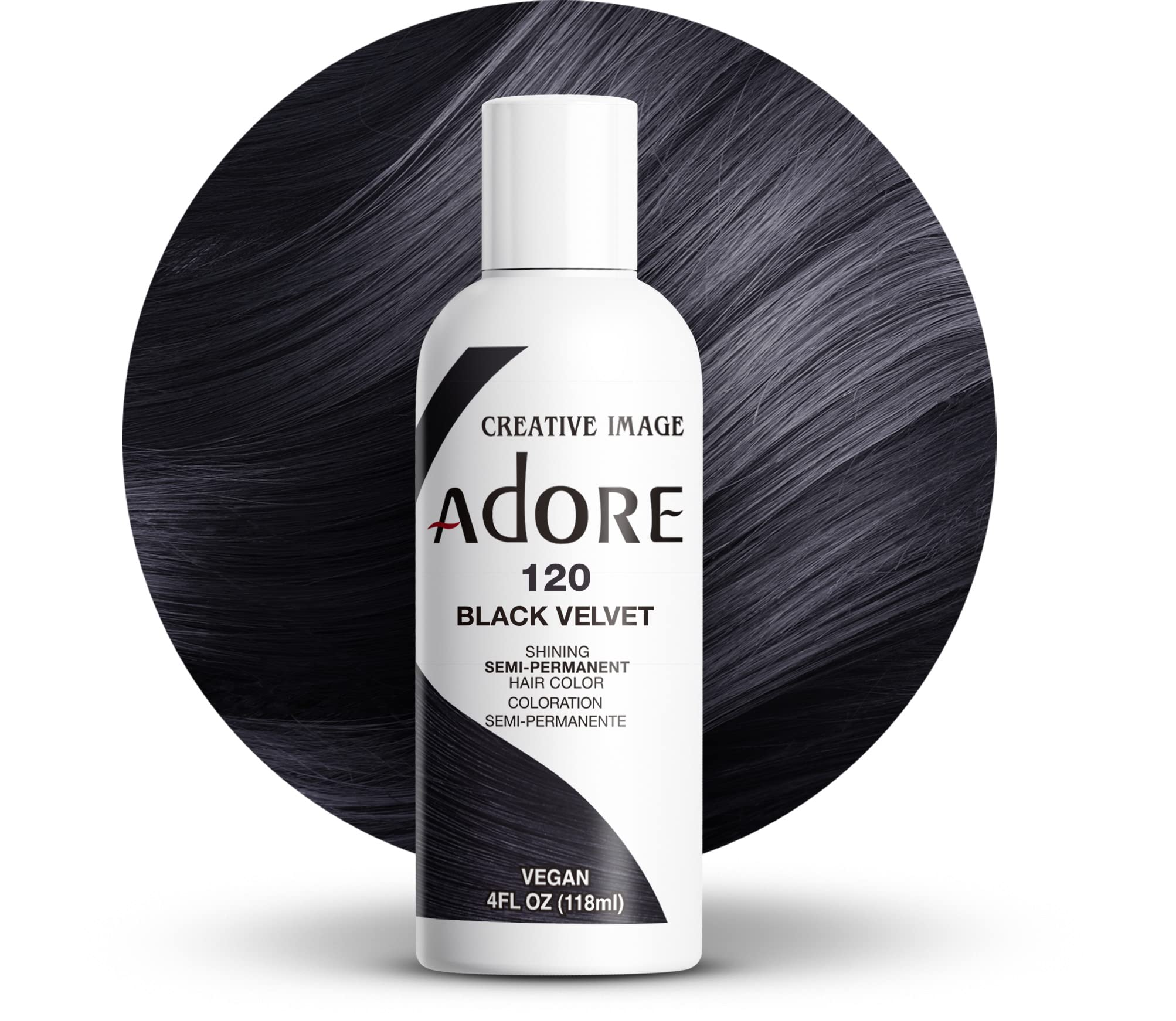 Adore Shining Semipermanent Hair Colour 120 Black Velvet
