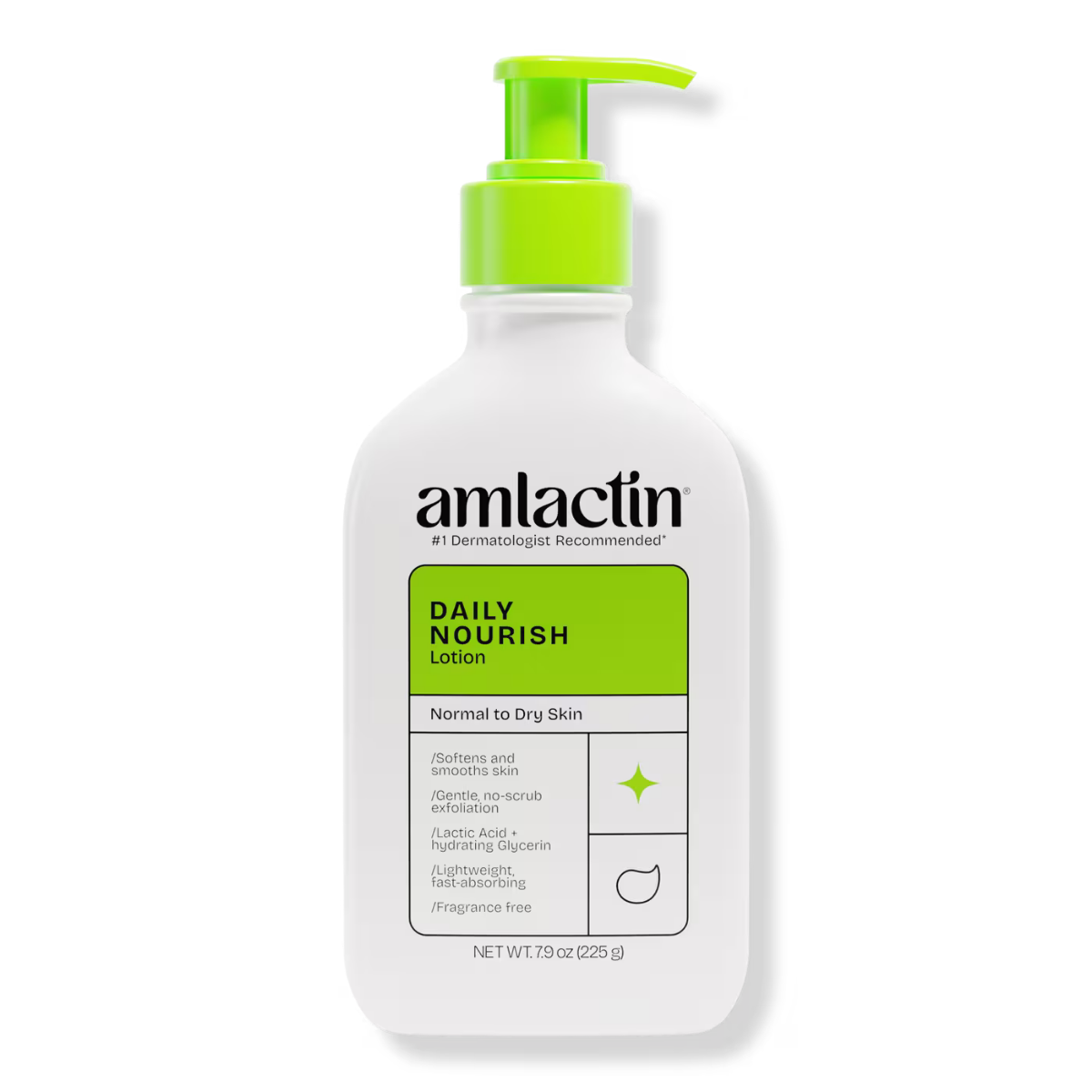 Amlactin Lait Hydratant Exfoliant Doux Quotidien 225g
