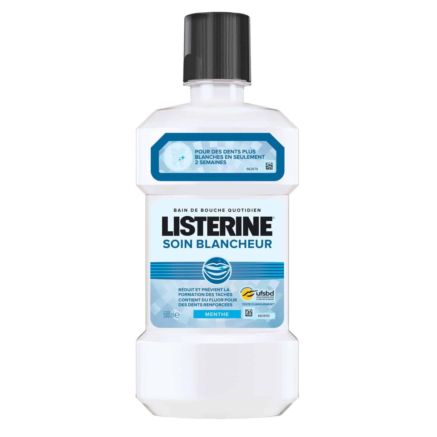 Listerine Soin Blancheur Goût Plus Léger Bain De Bouche - 500ml