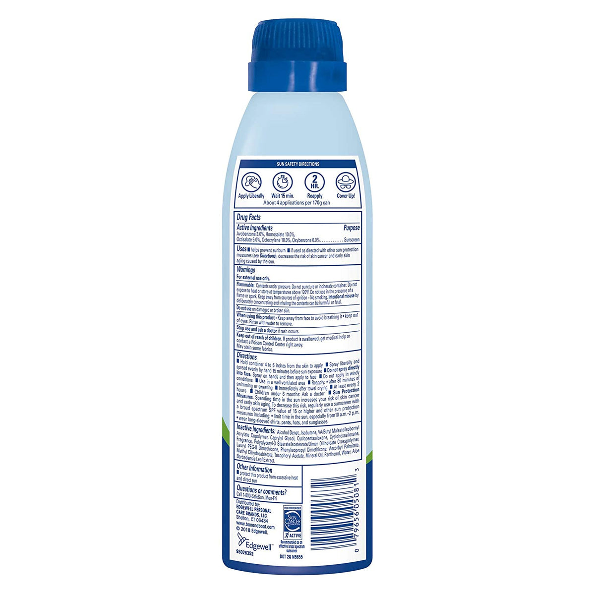Banana Boat Ultra Defense Clear - Spray Protection solaire SPF 100