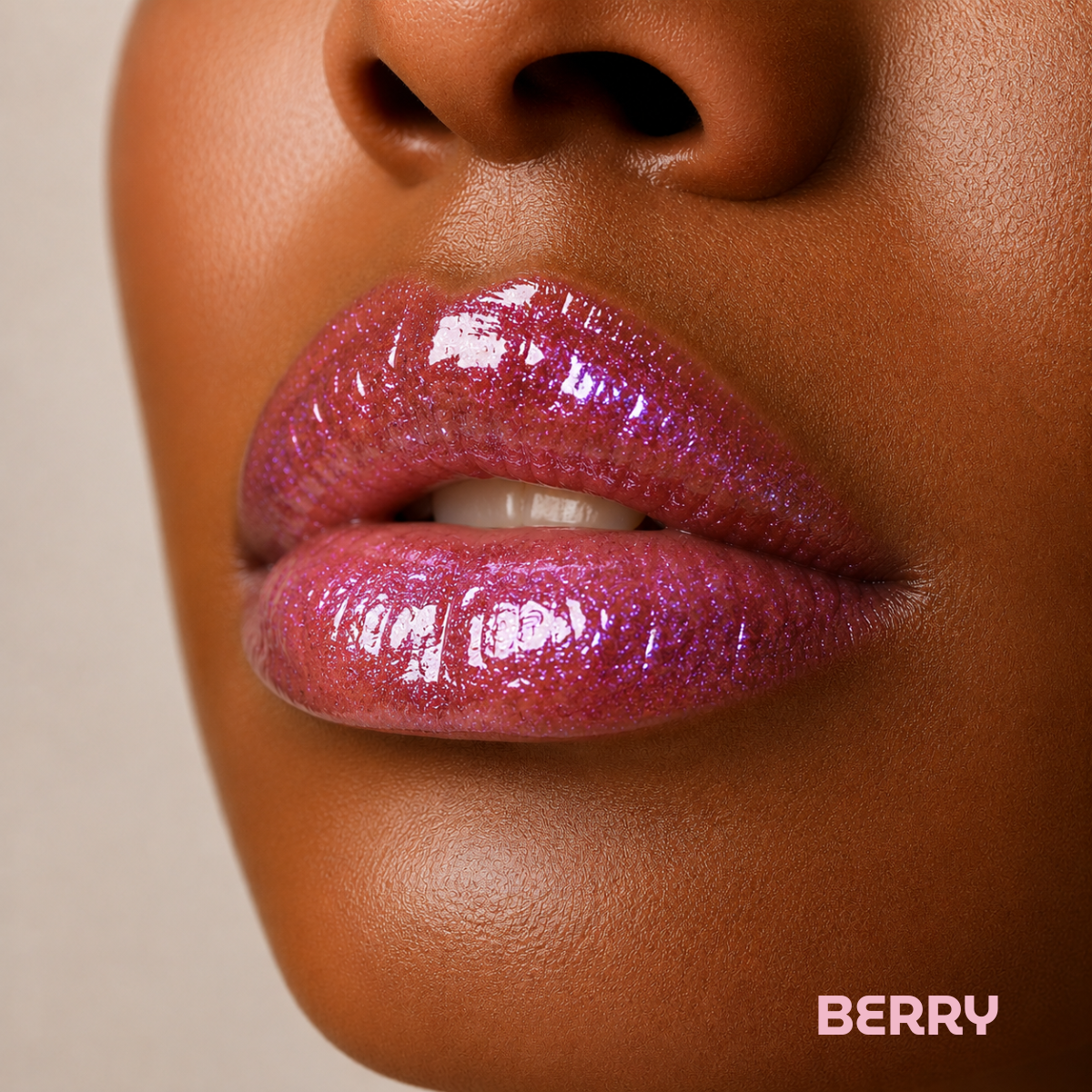 BintaBeauty Gloss à Lèvres Hydratant – Brillance & Soin - BERRY 