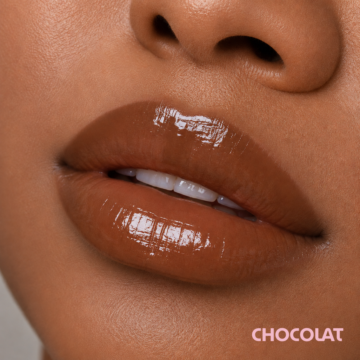 BintaBeauty Gloss à Lèvres Hydratant – Brillance & Soin - CHOCOLAT