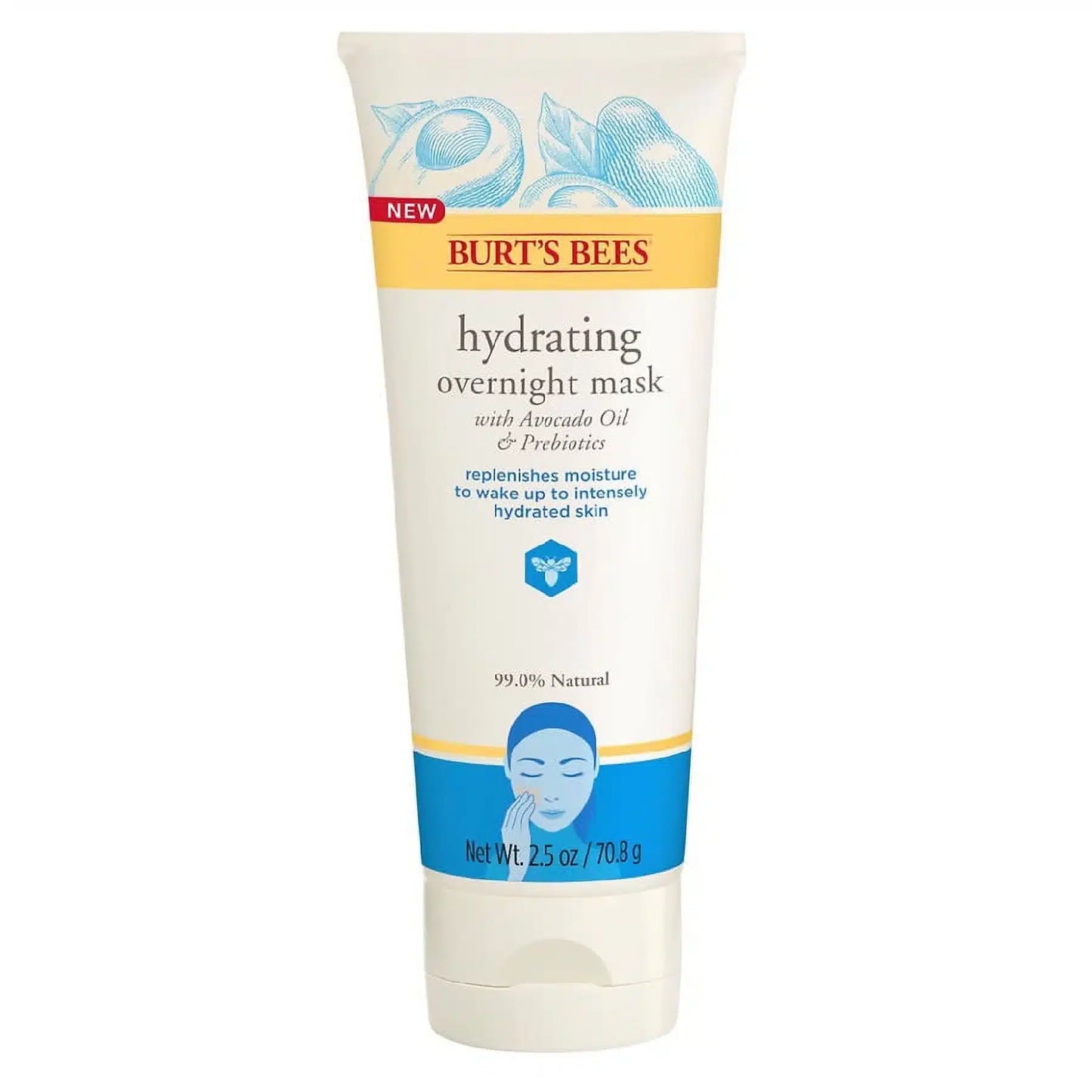 Burt's Bees Masque de Nuit Hydratant à l'Huile d'Avocat