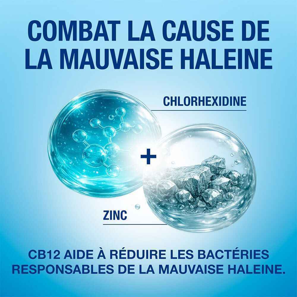 CB12 White Bain de Bouche Blancheur & Haleine Fraîche 12h 250ml