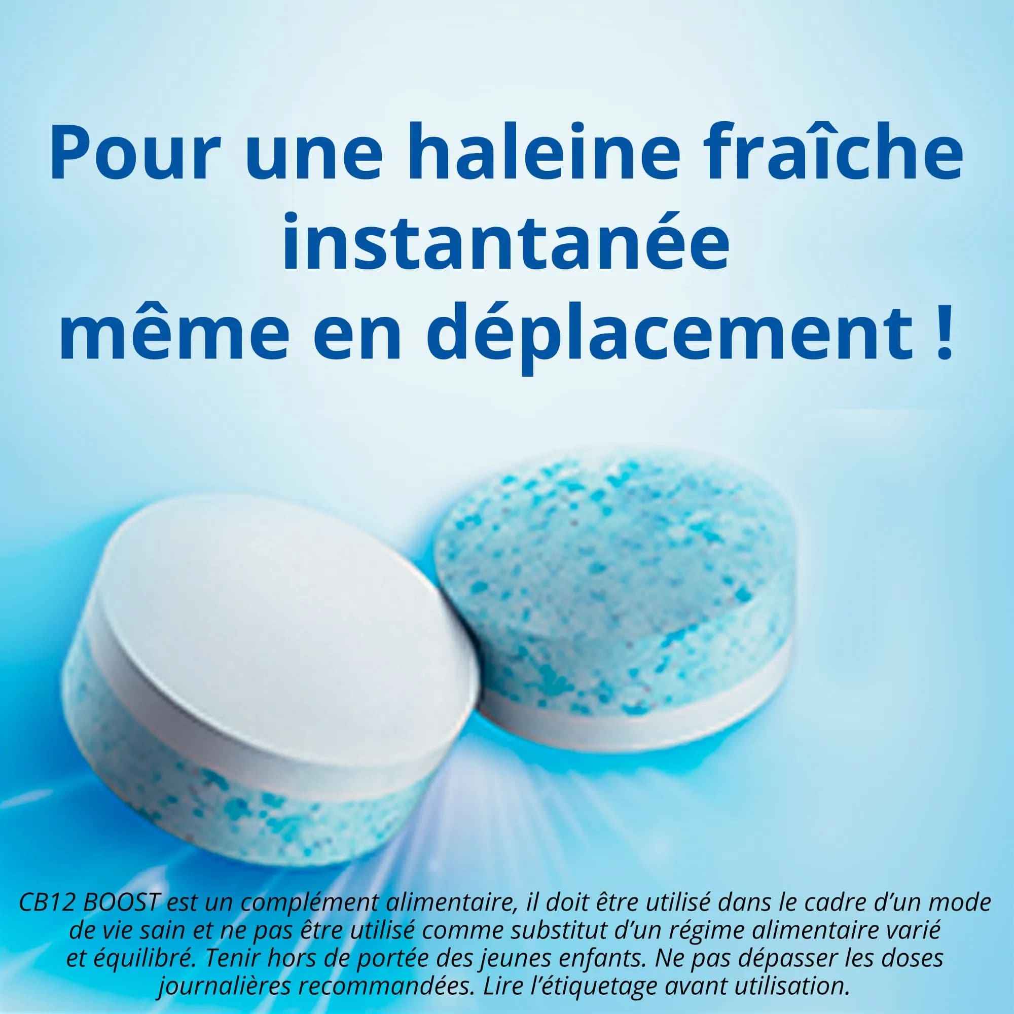 CB12 Boost Gomme à Mâcher Menthe Forte Sans Sucres x10