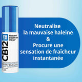 CB12 Spray Buccal Sans Alcool Menthe Fraîcheur Instantanée 15ml