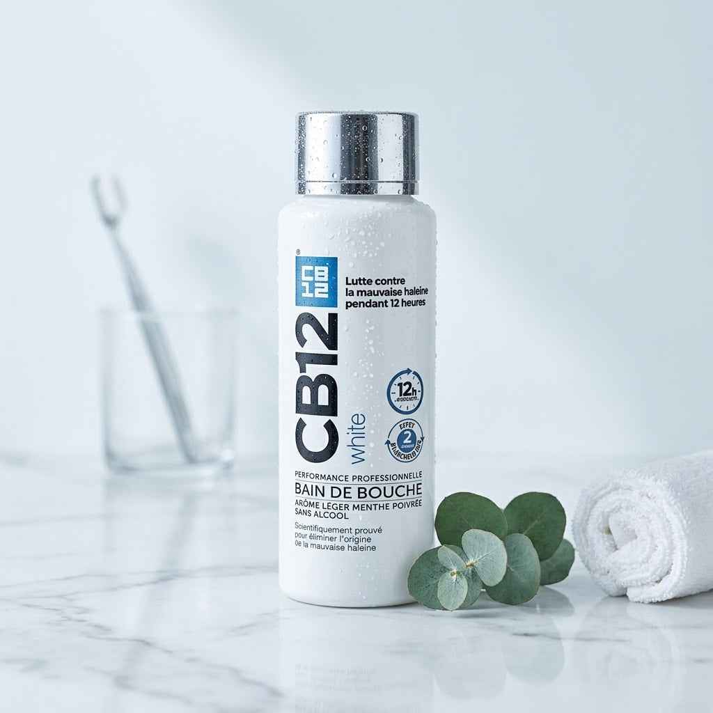 CB12 White Bain de Bouche Blancheur & Haleine Fraîche 12h 250ml
