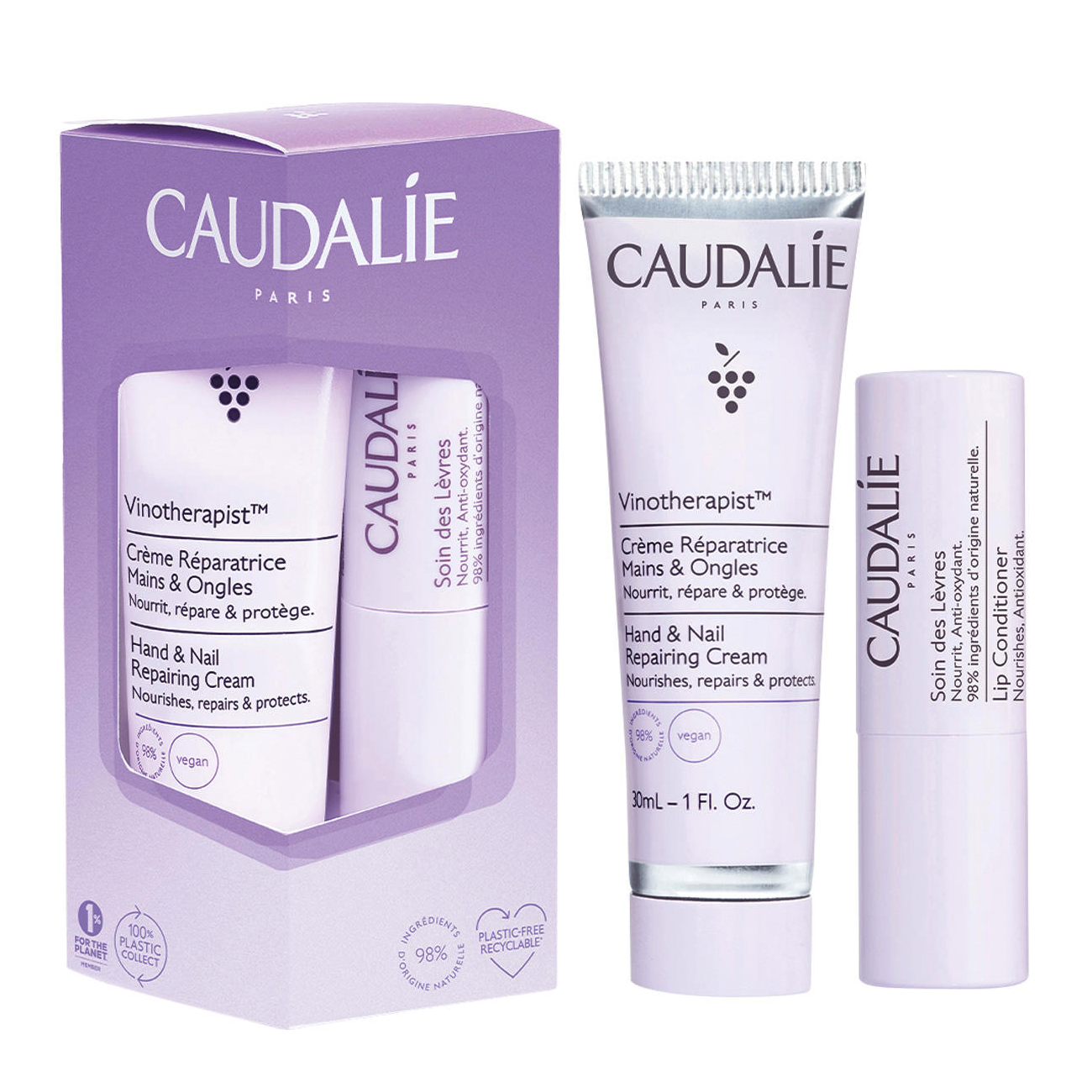 Caudalie Vinotherapist Duo Hydratation Lèvres & Mains
