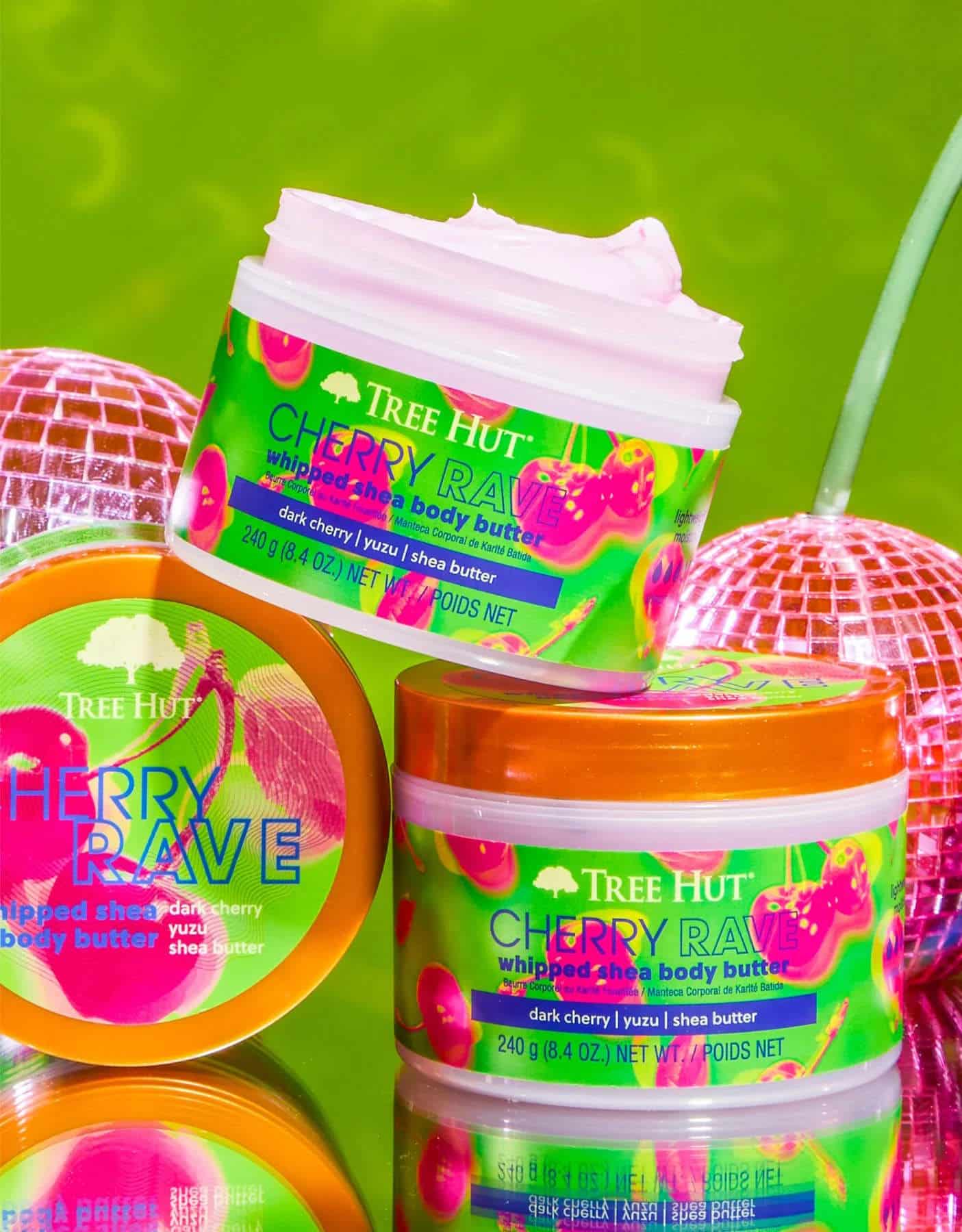 Tree Hut Cherry Rave Trio - Gel, Gommage & Baume Corps