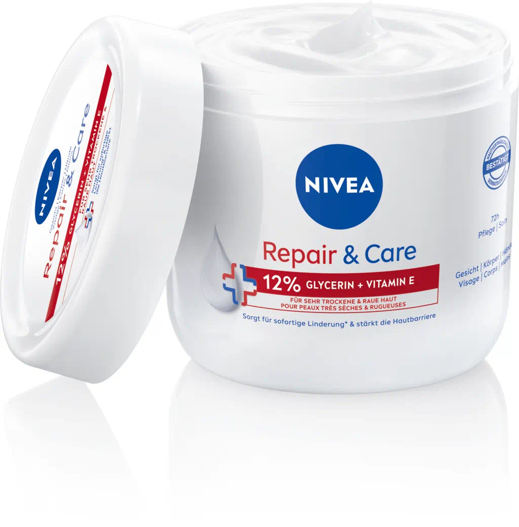 Crème NIVEA Repair & Care Peaux Sèches 400ML, NIVEA