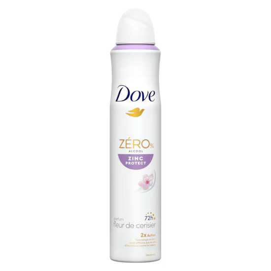 Dove Déodorant Spray Fleur de Cerisier 0% Alcool 200ml