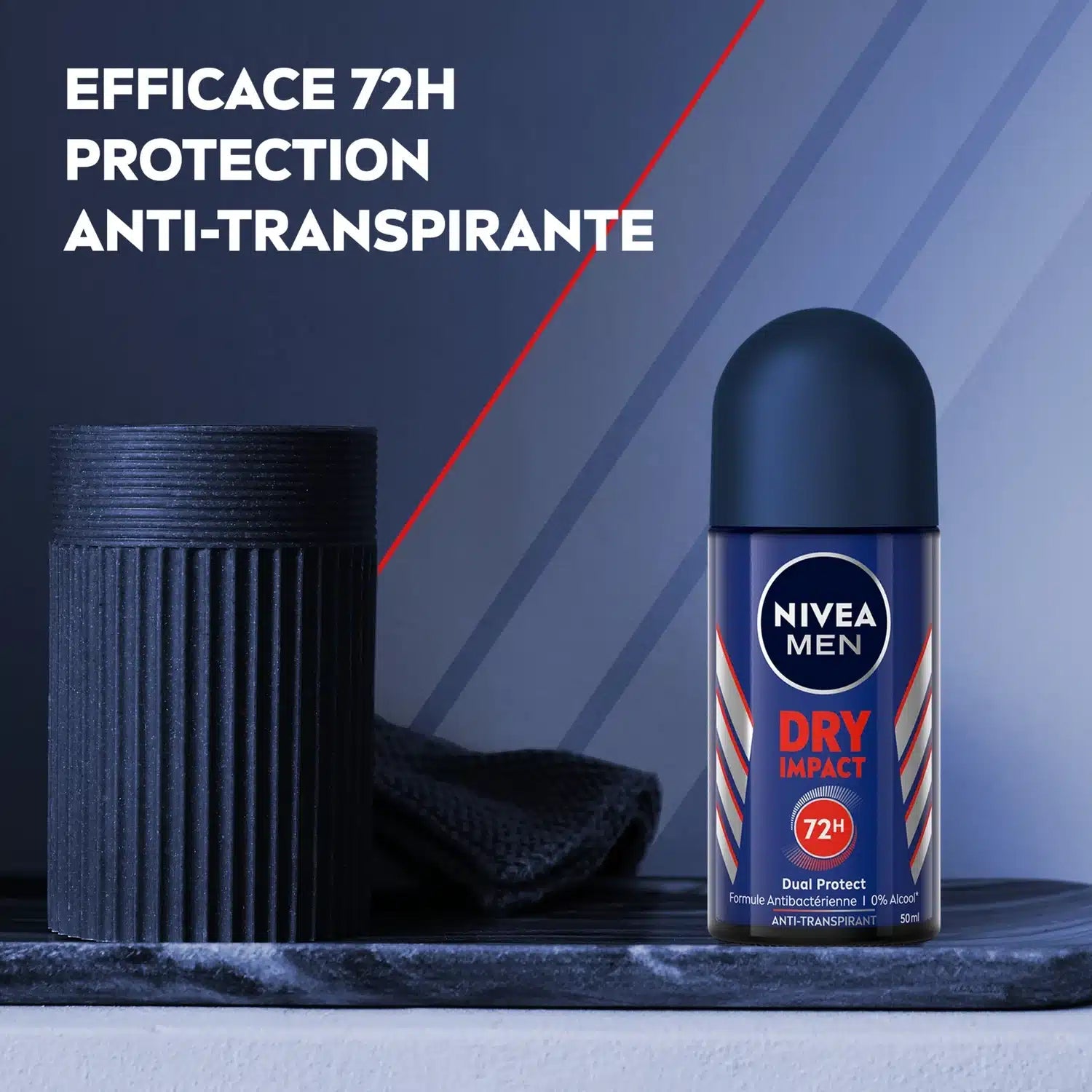 Nivea Men Déodorant Bille Dry Impact Double Protection 48H