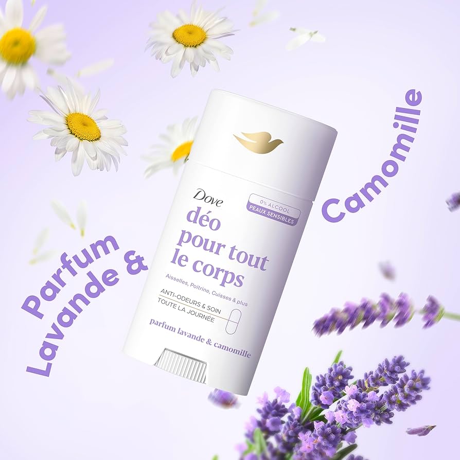 Dove Déodorant Stick 0% Alcool Lavande & Camomille | BintaBeauty
