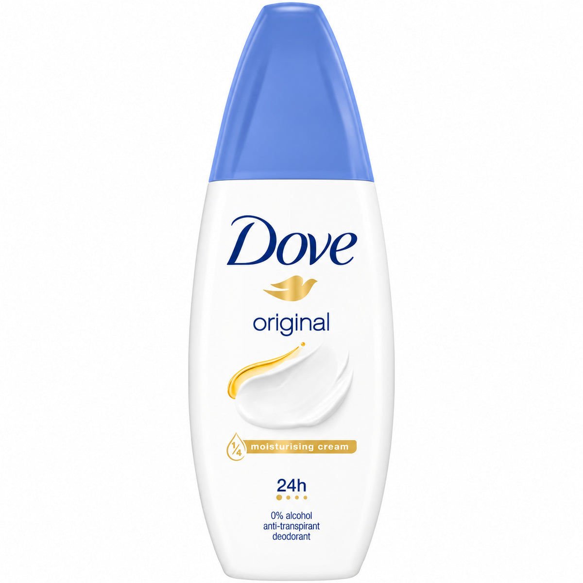 Dove original Spray Deodorant 75ml - 0% Alcool - Sans Gaz - Texture eau