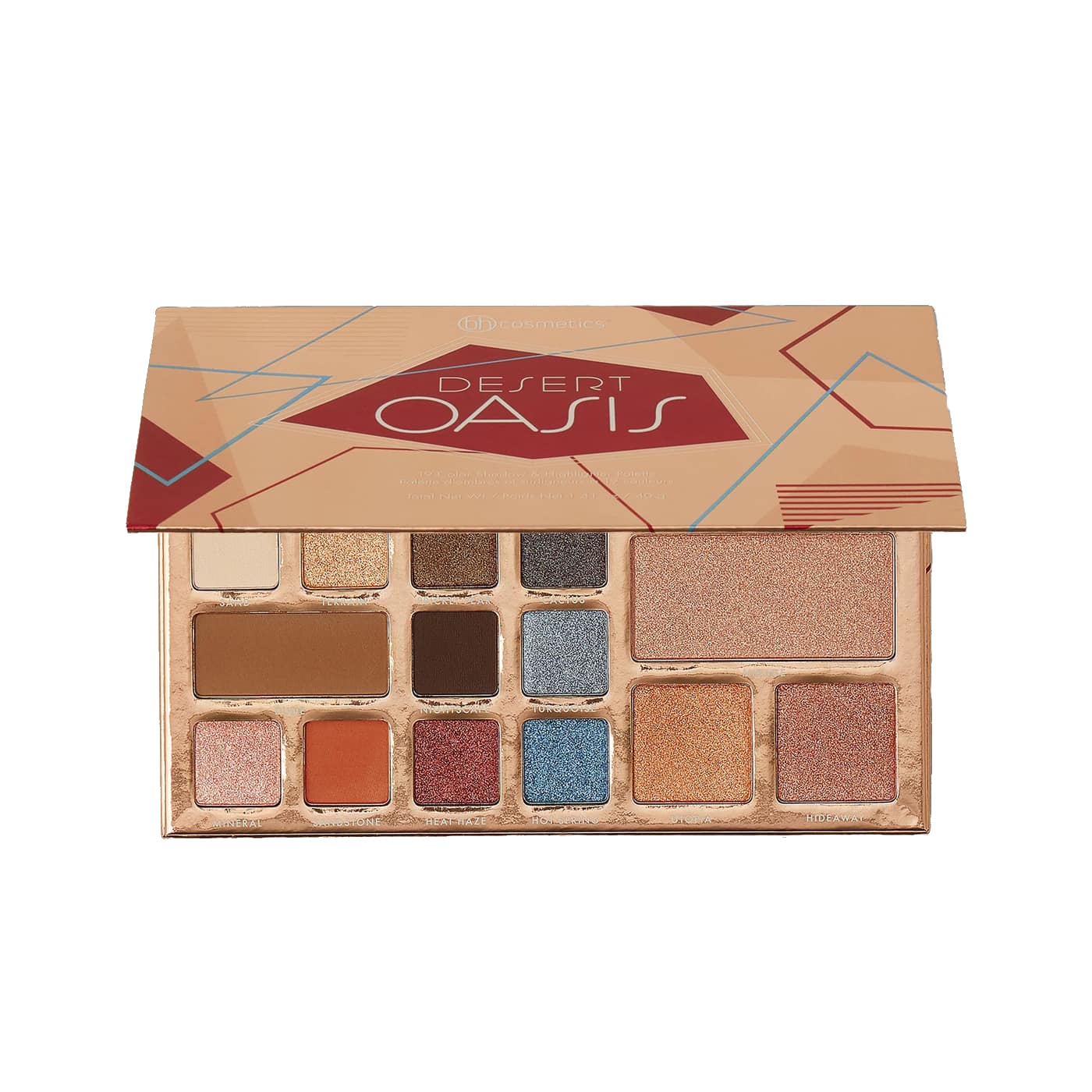 BhCosmetics Desert Oasis Palette Fards à Paupières et Highlighter