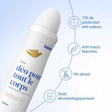Dove Déodorant Corps Original Spray 72h 0% Alcool 150ml