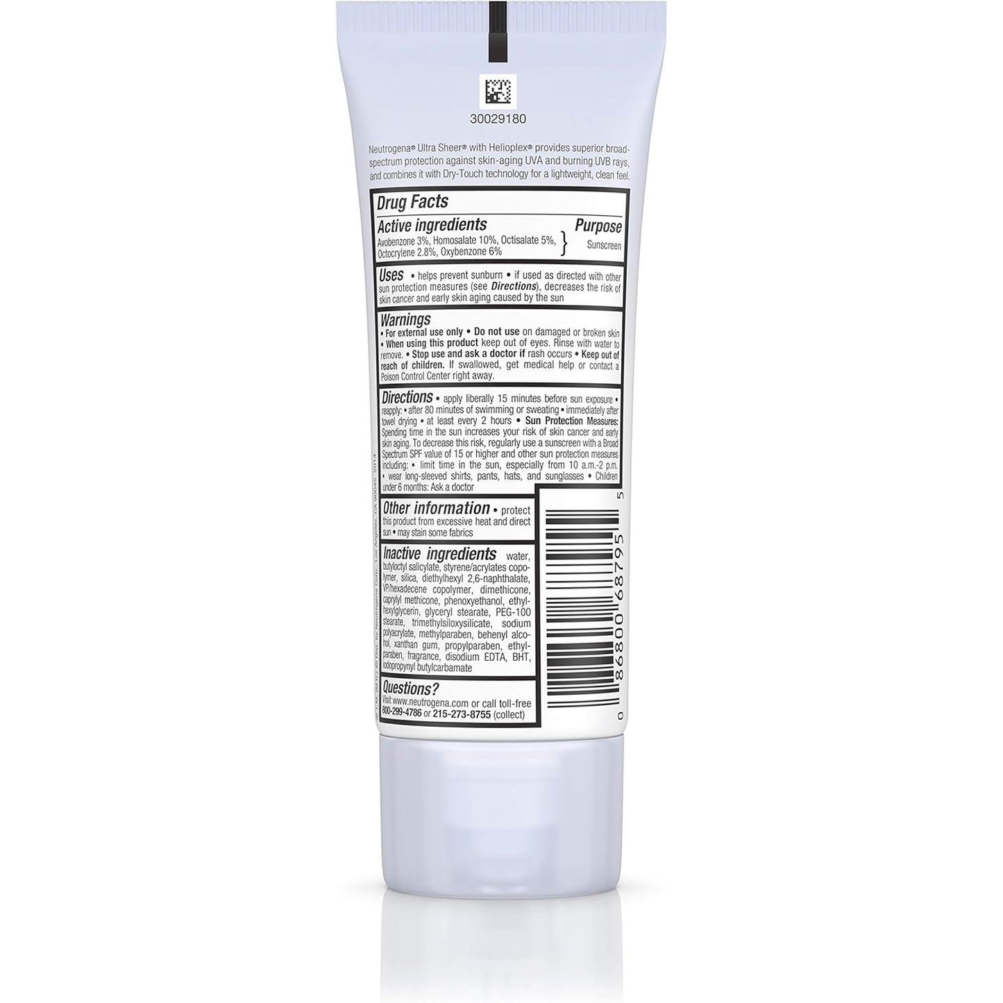 Neutrogena Ultra Sheer Écran Solaire Toucher Sec SPF 45