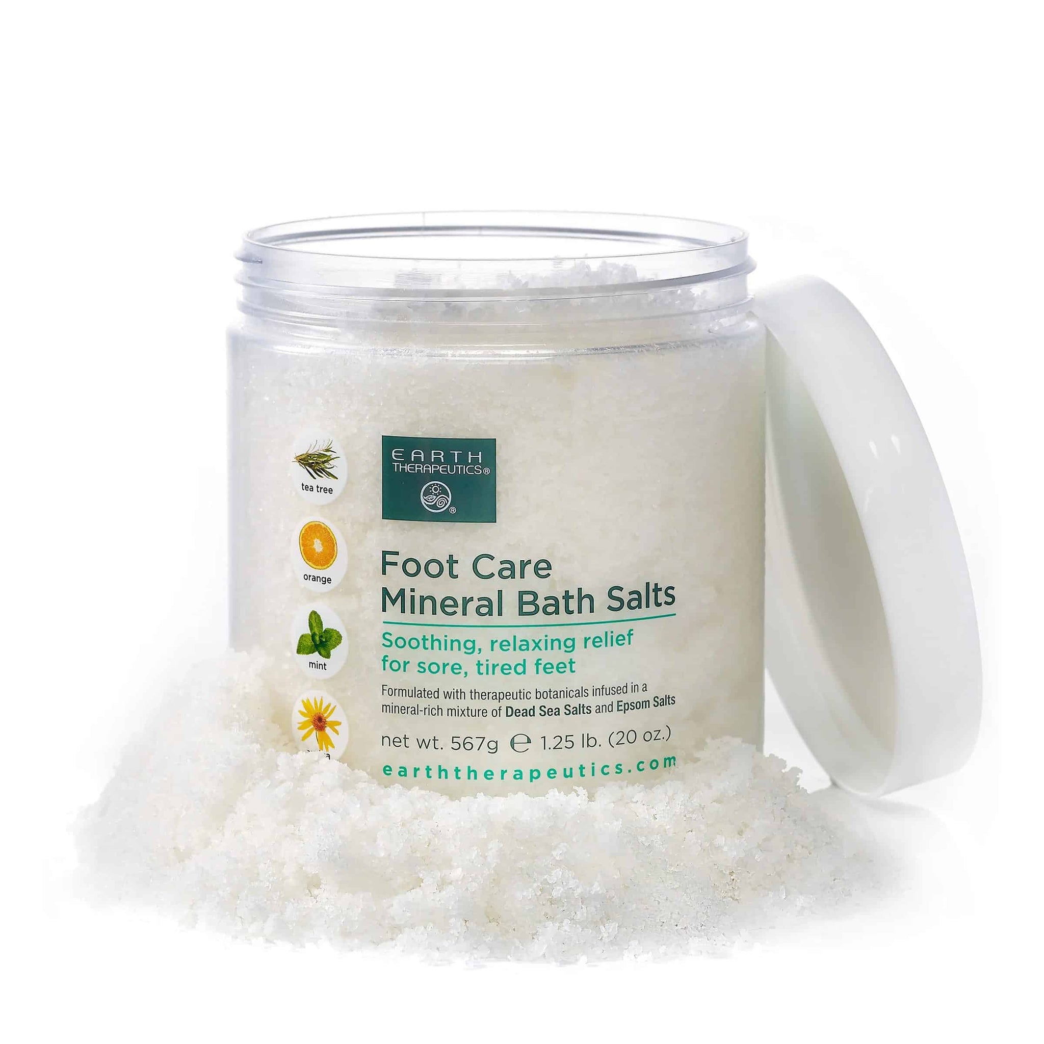 Earth Therapeutics Sels de bain minéraux pour Pieds à l'arnica