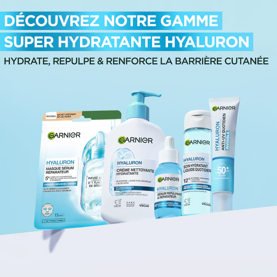 Garnier Hyaluron Anti-UV SPF 50+ – Fluide Hydratant Visage