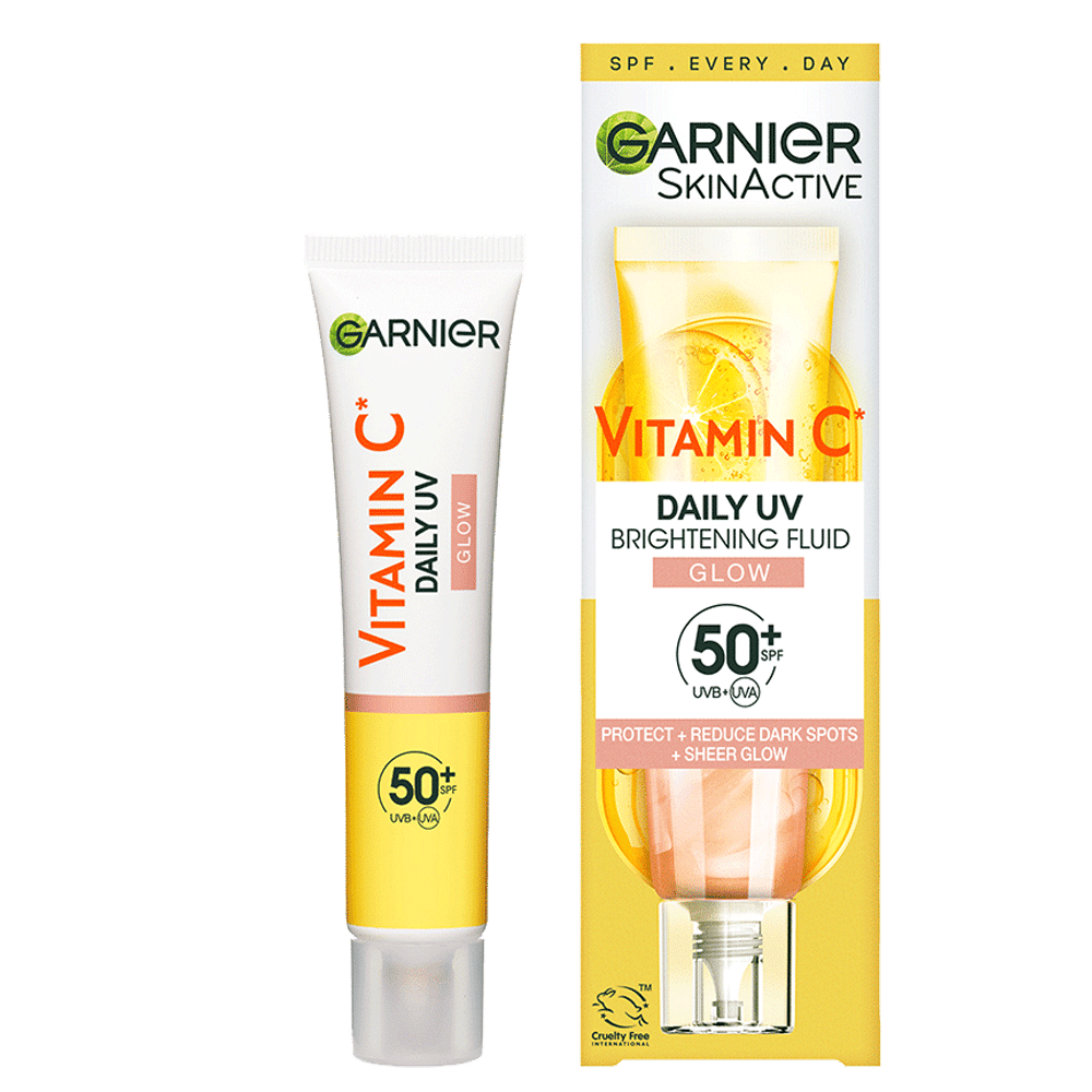 Garnier Vitamin C Fluide Anti-UV Glow SPF 50 – Protection Visage | BintaBeauty