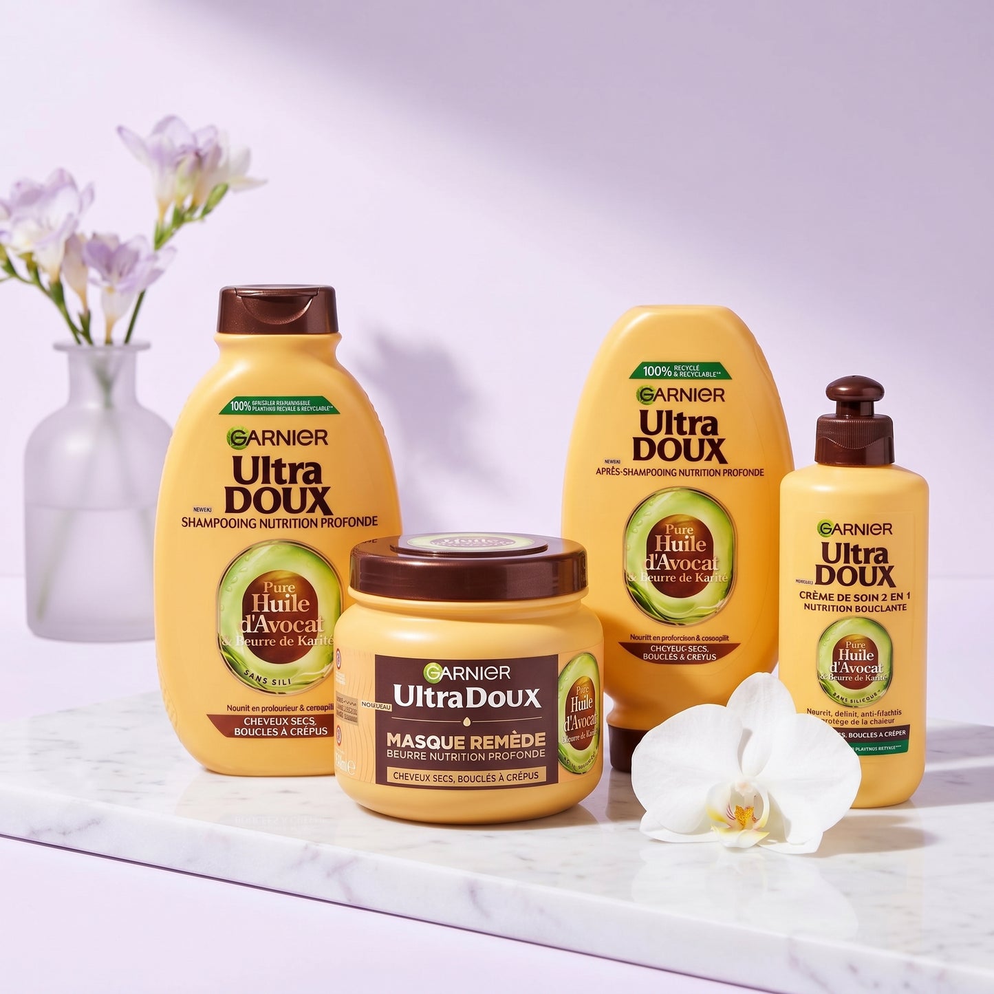Garnier Ultra doux à l'Huile d'Avocat et Beurre de Karité - Gamme de 4 produits