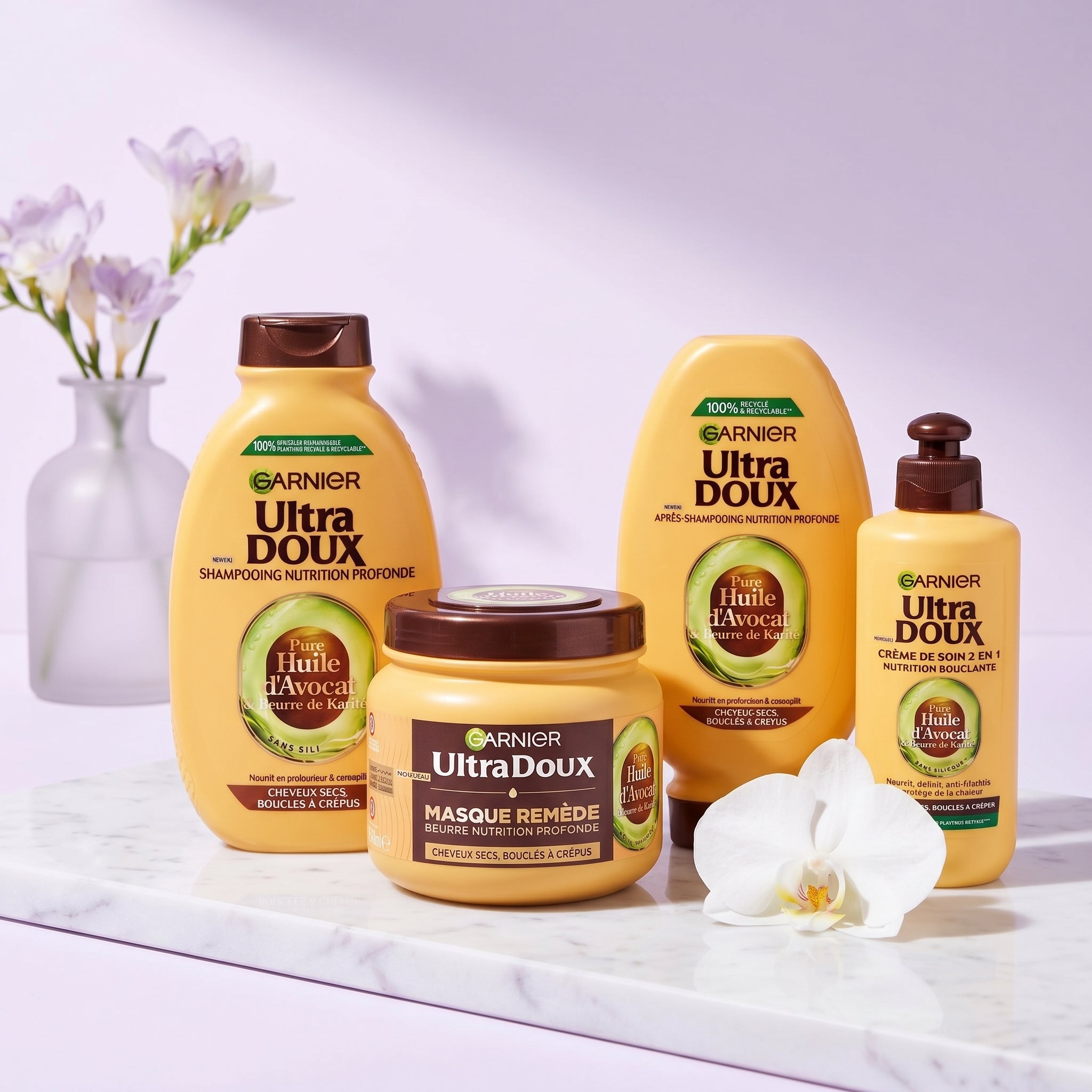 Garnier Ultra doux à l'Huile d'Avocat et Beurre de Karité - Gamme de 4 produits