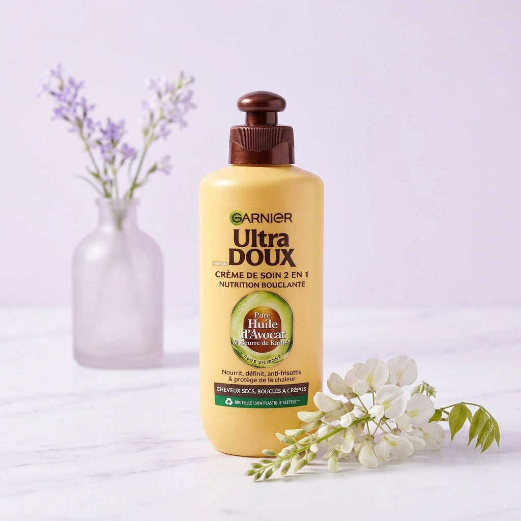 Garnier Ultra Doux – Crème de Boucles Sans Rinçage pour Cheveux Bouclés et Frisés | BintaBeauty