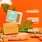 WAAM Savon Illuminateur au Curcuma – Éclat du Teint & Anti-Imperfections