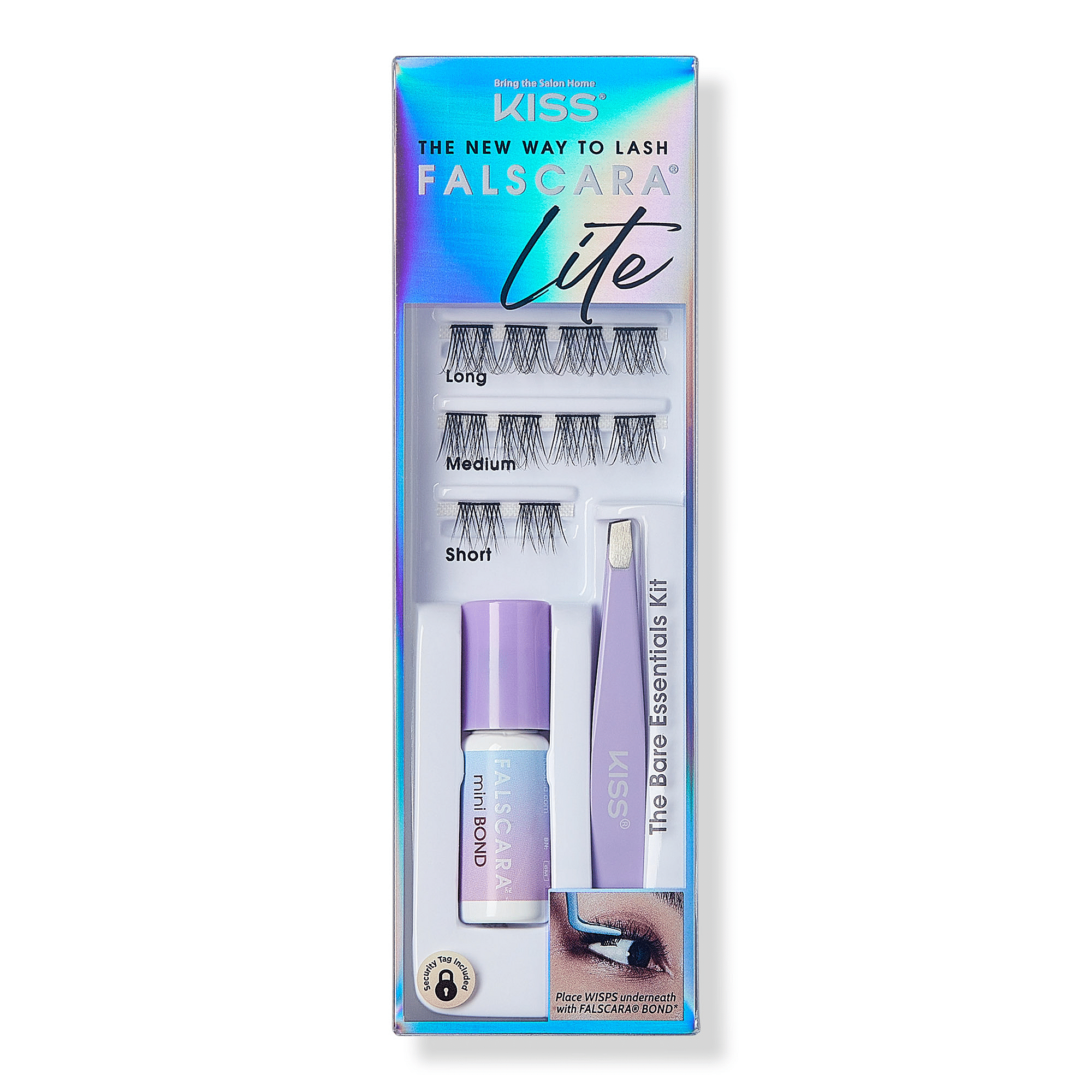 Kiss Falscara Lite False Eyelash Extensions Mini Starter Kit