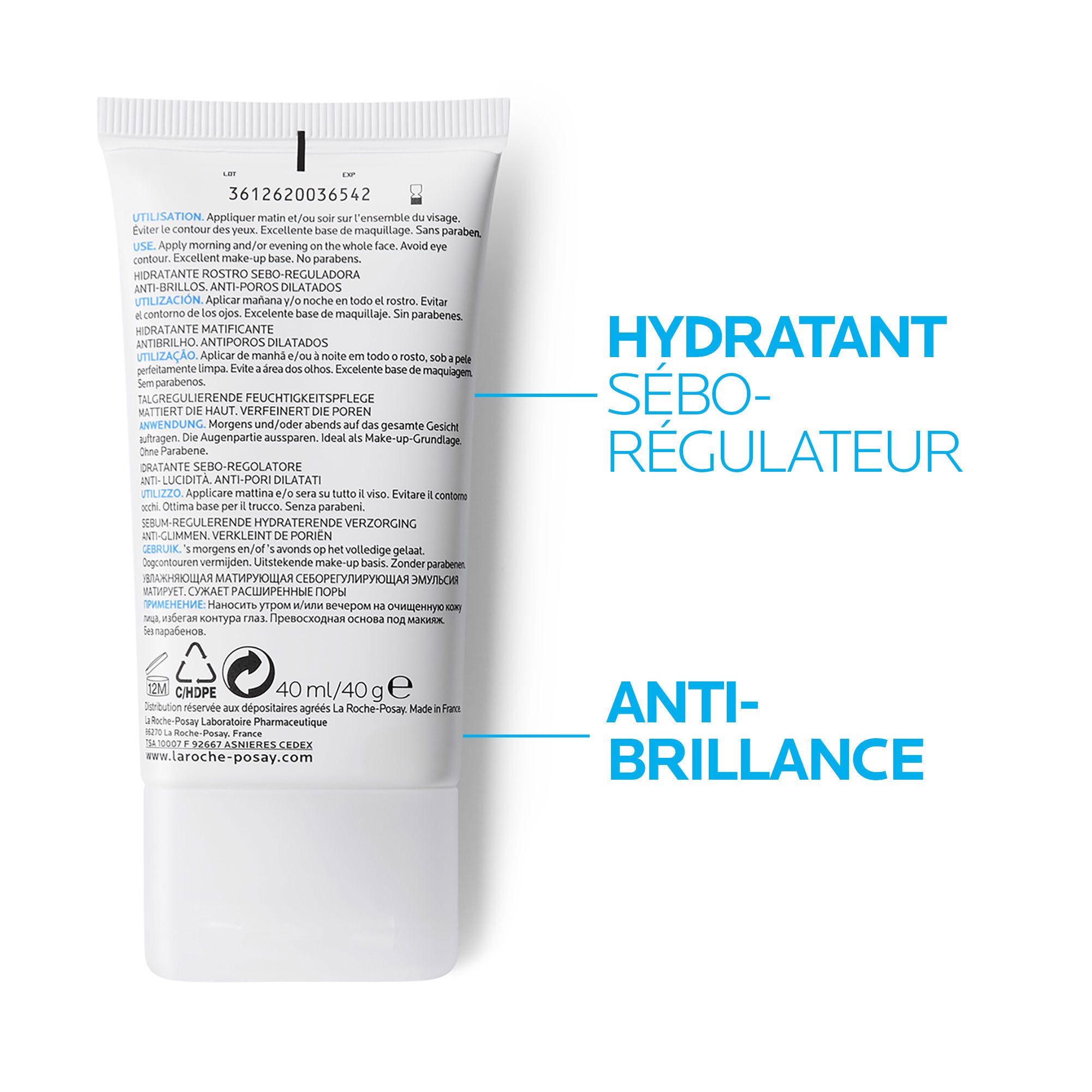 La Roche Posay Effaclar Mat Crème Hydratante Sebo-Régulatrice 40ml