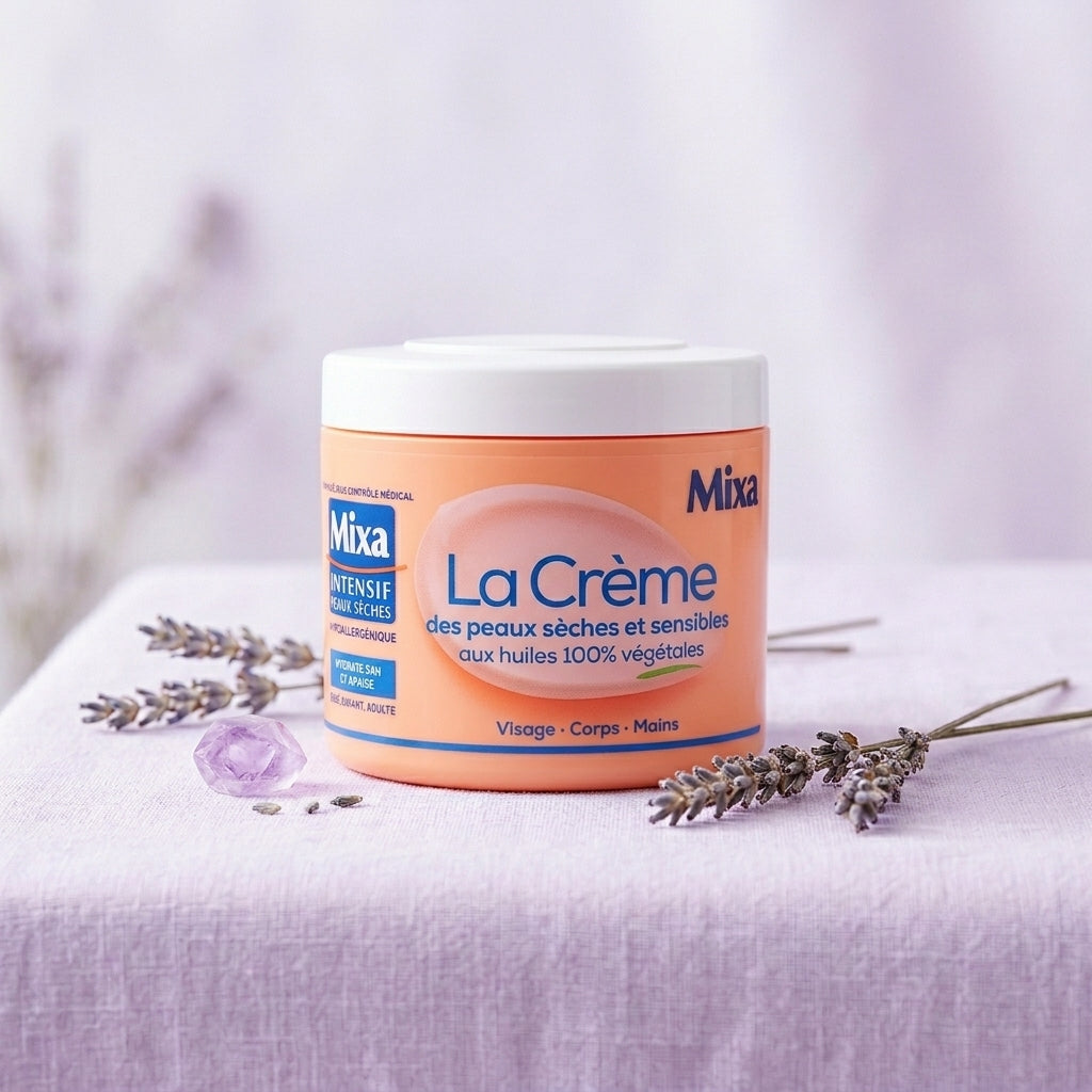 Mixa – Crème Apaisante Visage, Corps et Mains pour Peaux Sèches et Sensibles | BintaBeauty