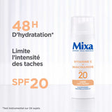 Mixa Crème Hydratante Anti-Taches Vitamine C & Niacinamide 50ml