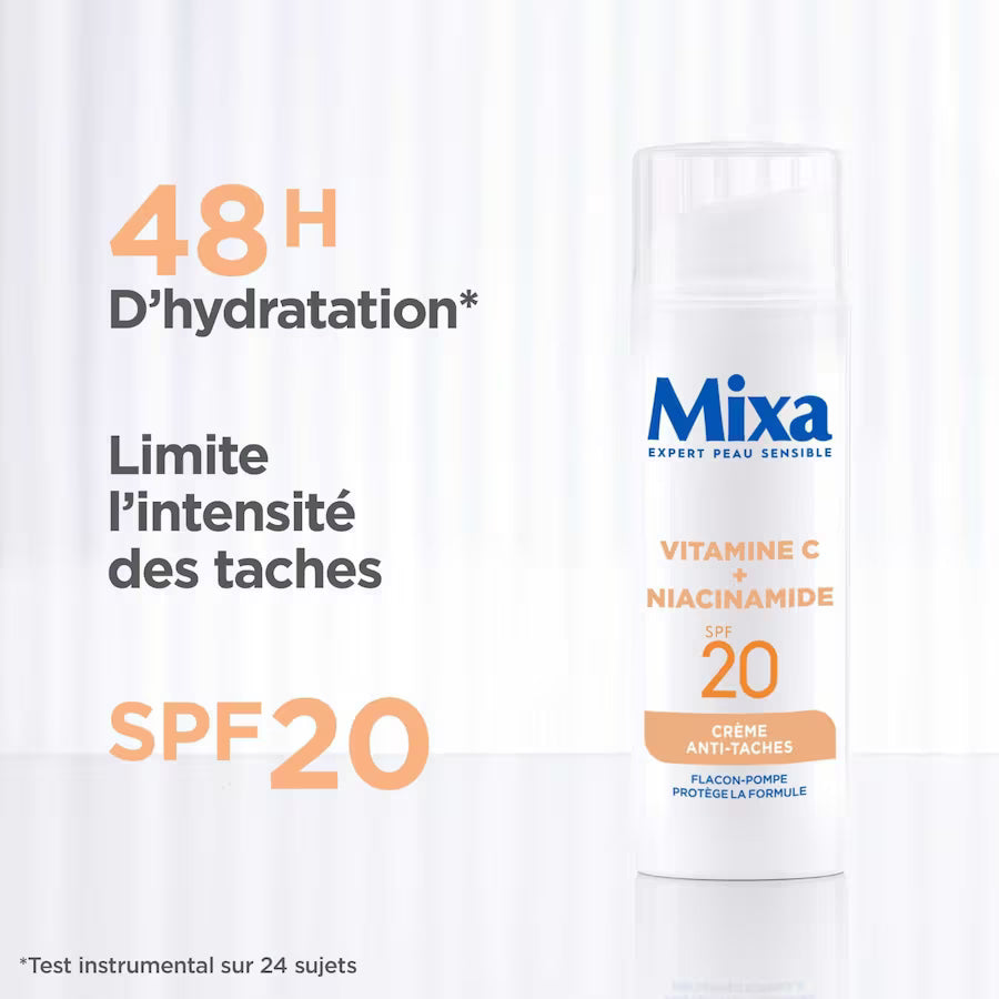 Mixa Crème Hydratante Anti-Taches Vitamine C & Niacinamide 50ml