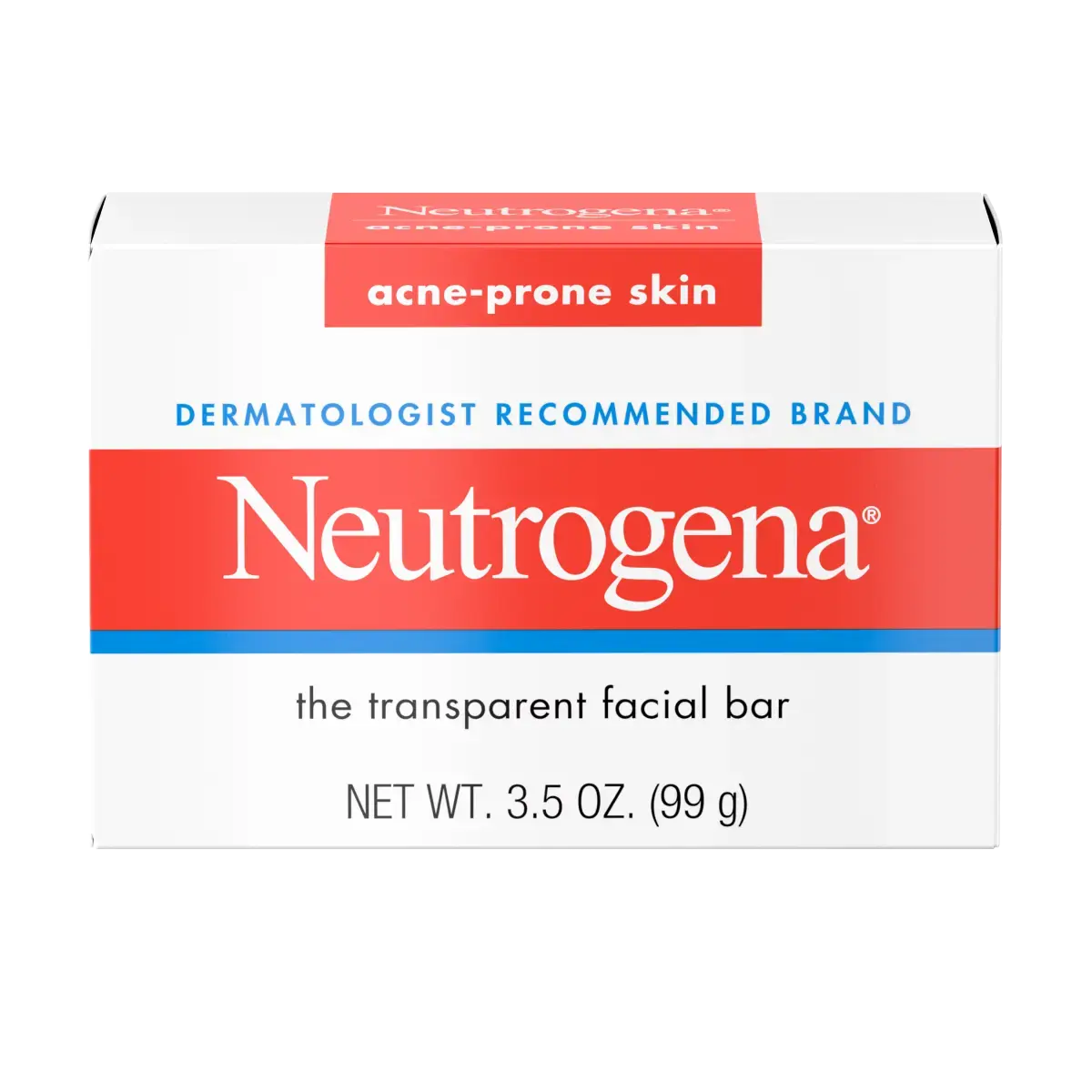 Neutrogena Transparent Facial Bar – Savon Visage Glycériné | BintaBeauty