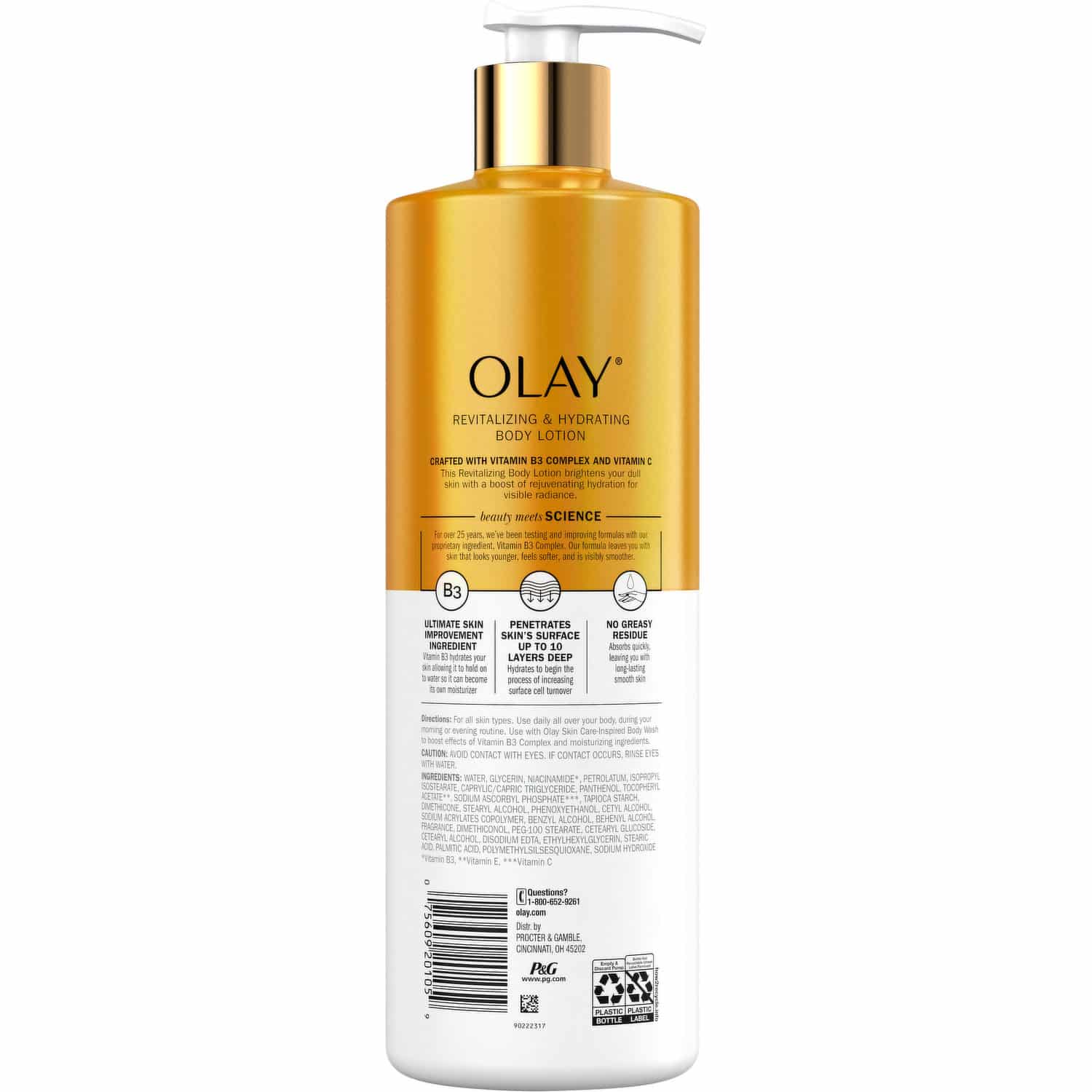 Olay Lotion Corps revitalisante et hydratante avec Vitamine C