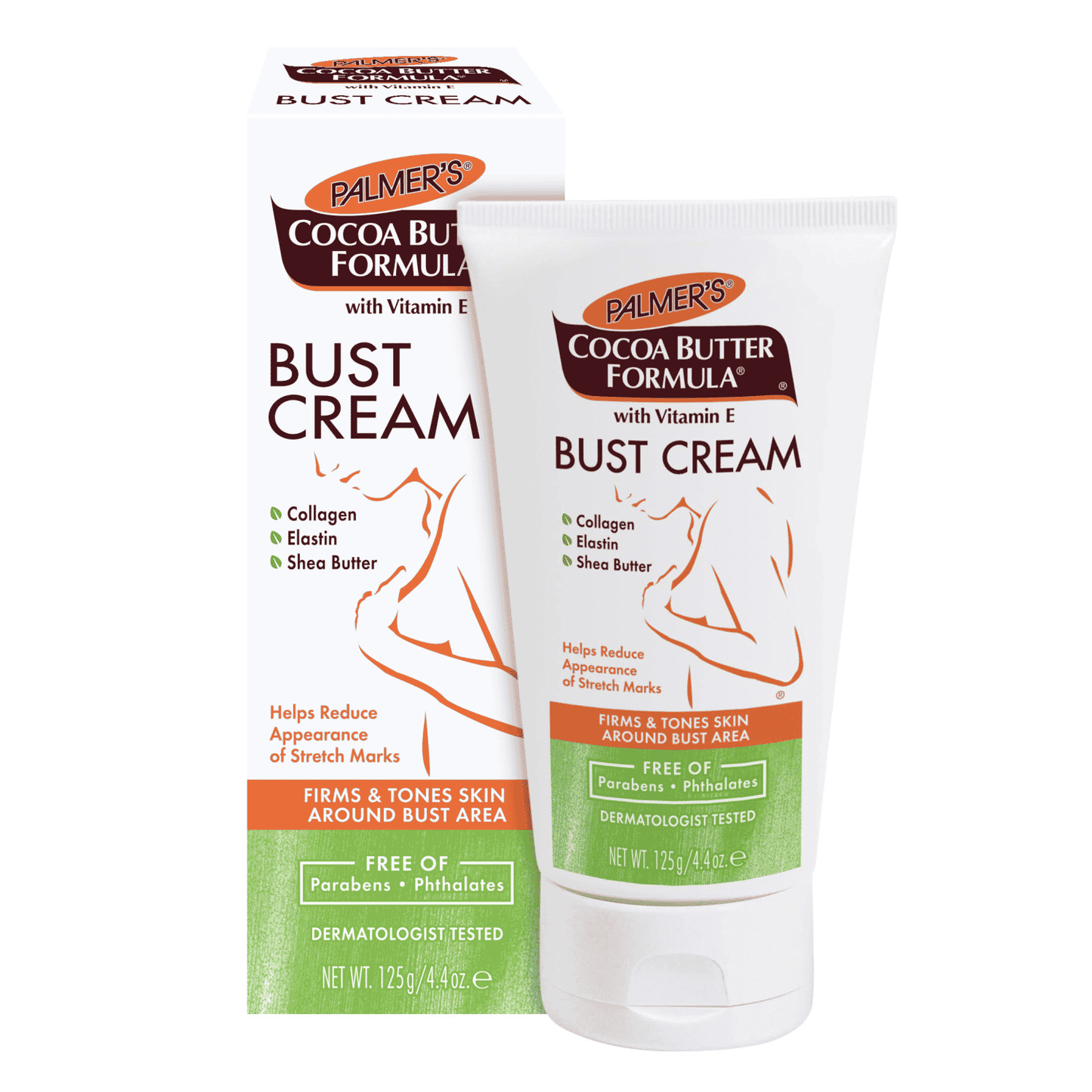 Palmer's Beurre de Cacao Crème pour le Buste 125g