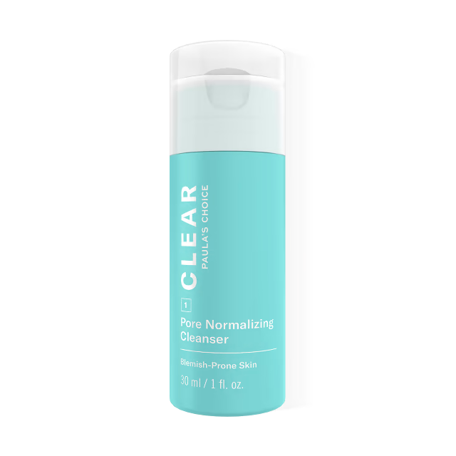 Paula's Choice CLEAR Nettoyant Visage 30ml - Gel Purifiant Acide Salicylique 0,5% Peaux Acnéiques