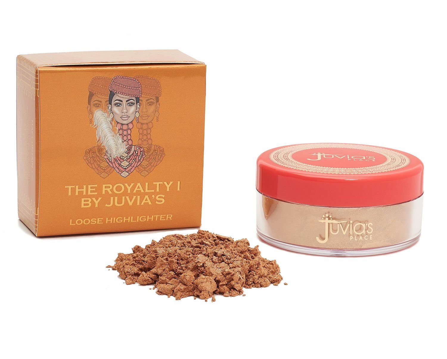 Juvia's Place The Royalty Glow Loose Highlighter I – Illuminateur Poudre Libre | BintaBeauty