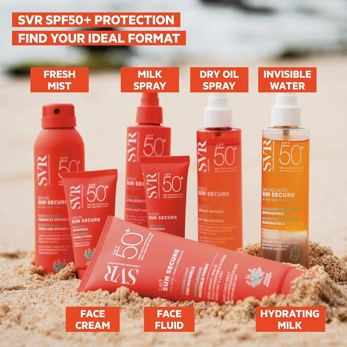 SVR - Fluide SPF50+ Sun Secure - Protection Solaire Ultrat-légère
