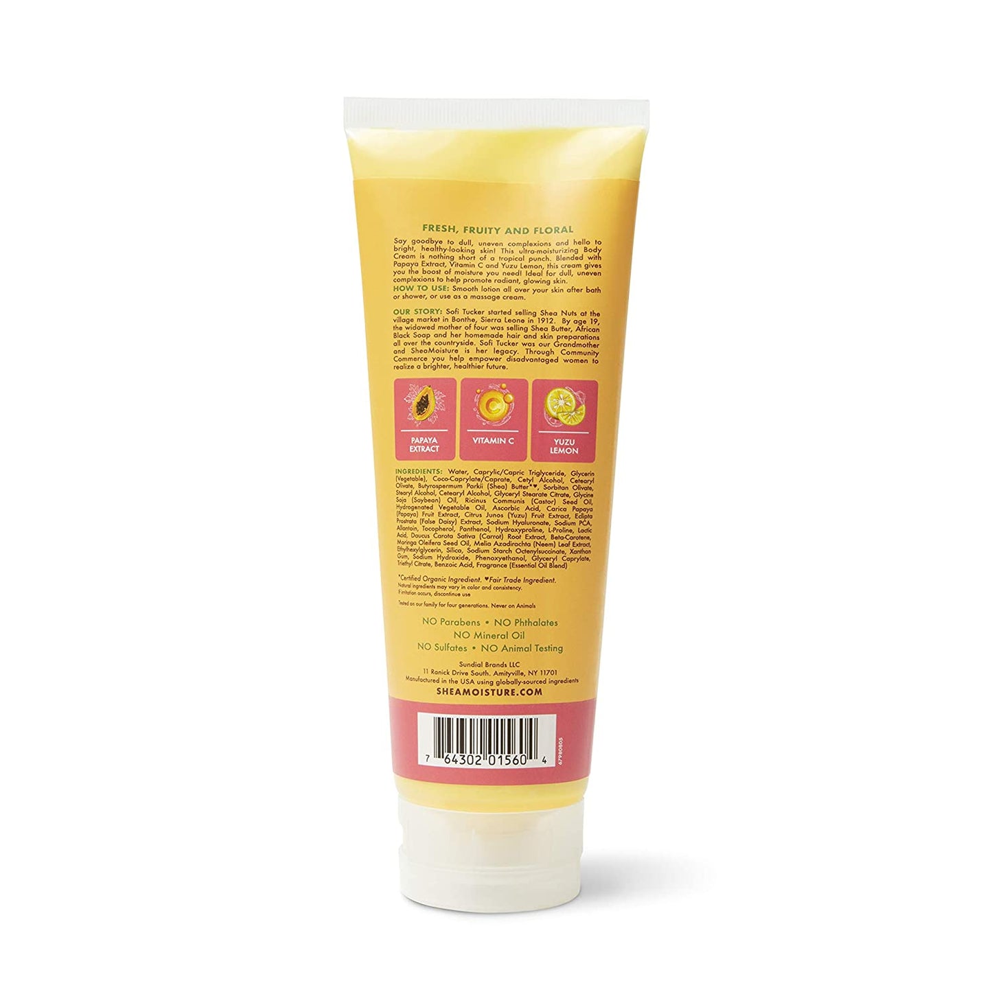 SheaMoisture Papaya & Vitamin C - Crème Corps Clarifiant