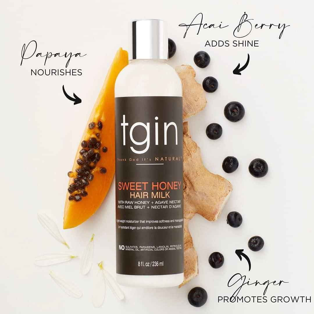 TGIN Sweet Honey Hair Milk – Lait Capillaire Hydratant Cheveux Naturels 236ml | BintaBeauty