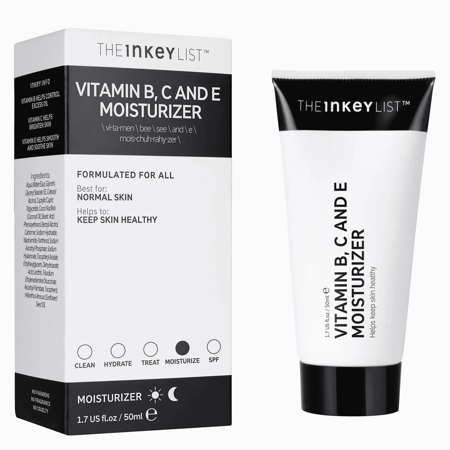 The INKEY List Vitamin B, C And E Moisturizer 50ml