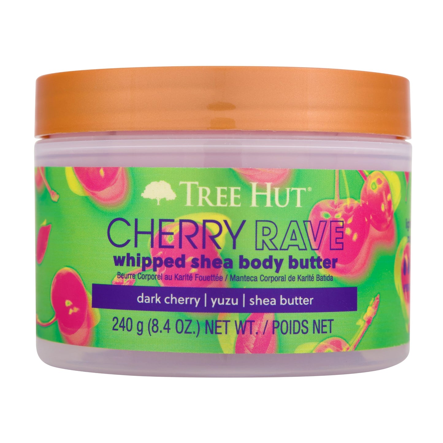 Tree Hut Cherry Rave Baume Corps Fouetté 240g – Cerise | BintaBeauty